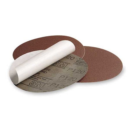 PSA Sanding Disc,AlO,Cloth,3 In,80 Grit