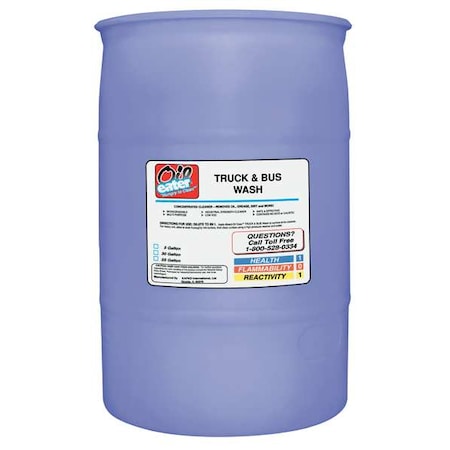 Fleet Wash Concentrate, Truck and Trailer Wash, 30 gal, Butyl-Free