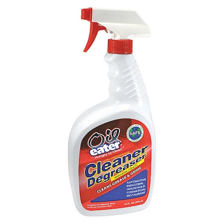 Cleaner/Degreaser, 32 Oz Trigger Spray Bottle, Liquid, Clear