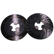 Disc Pad Ribbed Face Plate,7 in D,Hard
