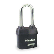 Padlock, Keyed Alike, Long Shackle, Rectangular Steel Body, Boron Shackle, 7/8 in W