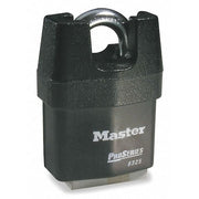 Padlock, Keyed Alike, Partially Hidden Shackle, Rectangular Steel Body, Boron Shackle, 7/8 in W