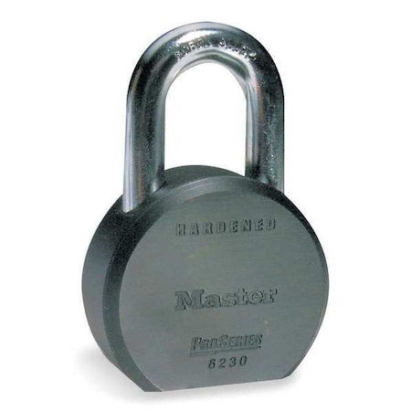 Padlock, Keyed Alike, Long Shackle, Round Steel Body, Boron Shackle, 7/8 in W