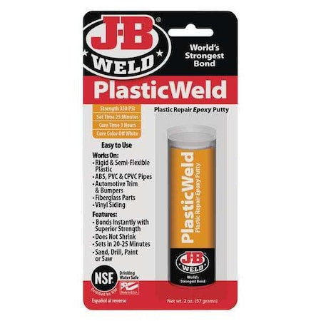 Floor Adhesive, PlasticWeld Series, Tan, 28 oz, Cartridge, 1:01 Mix Ratio, 3 hr Functional Cure