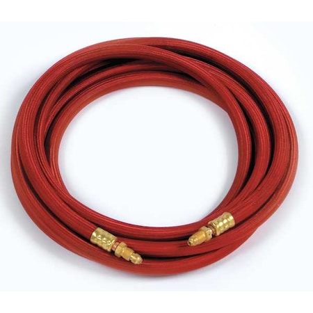 Power Cable,Red Braided Rubber,12.5 Ft