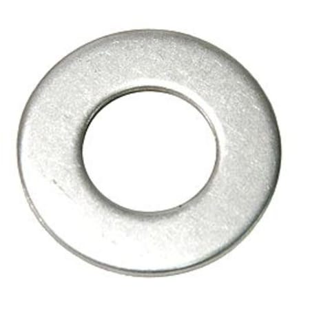 Flat Washer, For Screw Size 1/4" ,18-8 Stainless Steel Plain Finish, 100 PK