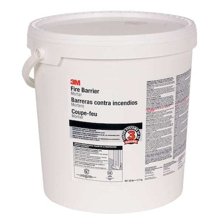 Fire Barrier Mortar,5 gal.,Off-White