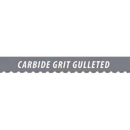 Band Saw Blade, 10 ft. L, 1/2" W, 7/10 TPI, Carbide, 0.025" Thick