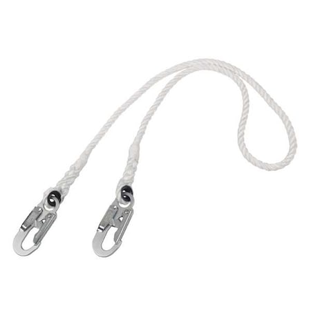 PRO(TM) Positioning Lanyard, 6 ft. Length, Snap Hook, Steel, 1 Leg(s), 310 lb. Weight Capacity