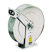 Spring Return Hose Reel, 3/4 in Hose Diameter, 75 ft Length, 500 psi Max. Pressure, Stainless Steel