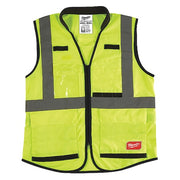 Class 2 High Visibility Yellow Performance Safety Vest - 4XL/5XL (CSA)