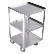 Utility Cart, Stainless Steel, 500 lb Load Capacity, 18 3/4 in L, 16 3/4 in W, 30 1/8 in H