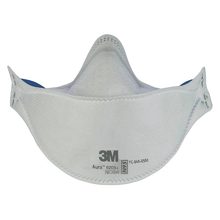 Disposable Respirator, N95, Flat-Fold, Dual, Non-Adjustable, Metal Nose Clip, Universal