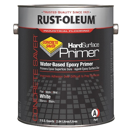 Epoxy Primer, White, Flat, 3.75 qt, 250 to 350 sq ft/gal, None Series