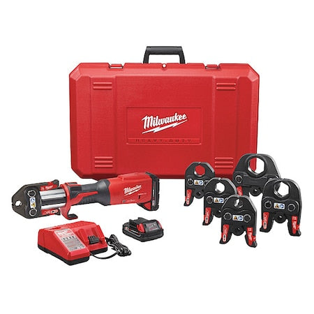 M18 FORCE LOGIC Standard Cordless Press Tool Kit, For 1/2 in to 4 in 18 V DC