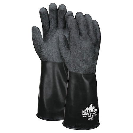 CP25 Chemical Resistant Gloves, Butyl, 14 in L, 25 mil, Black, M, 1 PR
