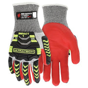 Coated Gloves, Cut Level A4 ,Dipped ,Foam Nitrile ,Sandy ,M 1 PR