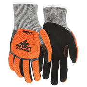 Coated Gloves, Cut Level A4 ,Dipped ,Foam Nitrile ,Sandy ,L 12 PK