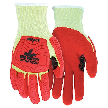 Coated Gloves, Cut Level A4 ,Dipped ,Foam Nitrile ,Sandy ,L 12 PK
