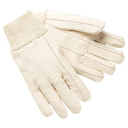 Knit Gloves, Canvas, Cotton, Knit, Beige, Red, M, 12 PK