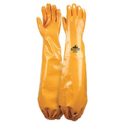 MG9796 Chemical Resistant Gloves, Nitrile, 25 in L, Yellow, 2XL, 1 PR