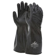 CP05 Chemical Resistant Gloves, Butyl, 14 in L, 5 mil, Black, L, 1 PR