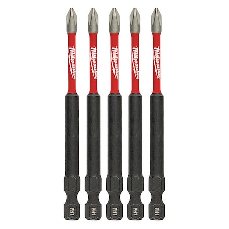 3-1/2 in. Phillips No 1 SHOCKWAVE Impact Duty Power Bit (5 pk)