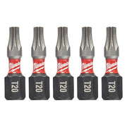 1 in. TORX T20 SHOCKWAVE Impact Duty Insert Bit (5 pk)