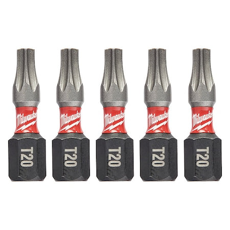 1 in. TORX T20 SHOCKWAVE Impact Duty Insert Bit (5 pk)