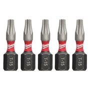 1 in. TORX T15 SHOCKWAVE Impact Duty Insert Bit (5 pk)