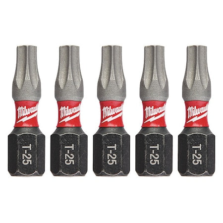 1 in. TORX T25 SHOCKWAVE Impact Duty Insert Bit (5 pk)