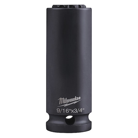SHOCKWAVE Lineman's 12 Point 9/16 in. and 3/4 in. 2-in-1 Socket