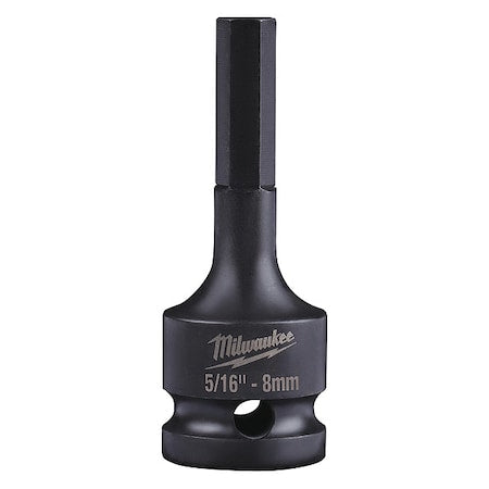SHOCKWAVE Lineman's 1/2 in. Drive 5/16 in. - 8mm Hex Bit Socket