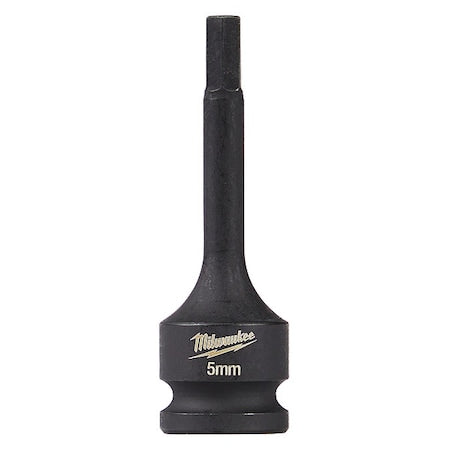 SHOCKWAVE Lineman's 3/8 in. Drive 5mm Hex Bit Socket