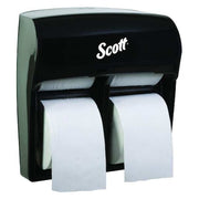 Pro High-Capacity Toilet Paper Dispenser 4 Roll (44518), Black, 11.25" x 12.75" x 6.19" (Qty 1)