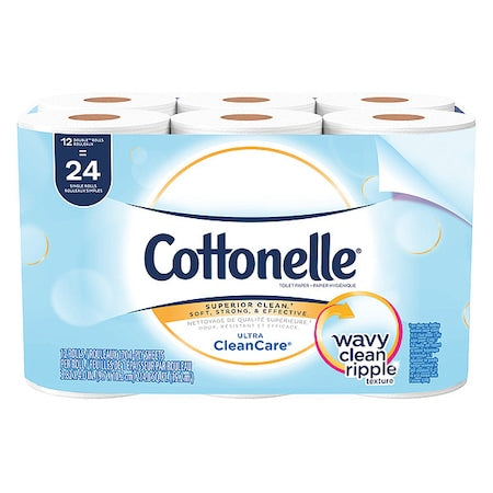 Cottonelle Ultra CleanCare Toilet Paper, 48 Rolls, 4 Packs of 12, 170 Sheets Per Roll