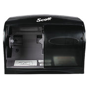 Scott Single Roll Toilet Paper Dispenser (09604), Black, 11.0" x 7.63" x 6.0" (Qty 1)