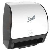 Electronic Slimroll Towel Dispenser, White, for Scott Orange Core Towels, 11.8" x 12.35" x 7.25"