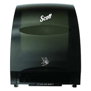 Essential Electronic Hard Roll Towel Dispenser, Black, Purple Core, 12.70" x 15.76" x 9.57", Qty 1
