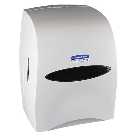 Sanitouch Manual Hard Roll Towel Dispenser, White, for 1.75" Core, 12.63" x 16.13" x 10.2", Qty 1