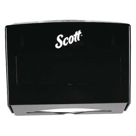 Scottfold Folded Towel Dispenser (09215), Black, 10.75" x 9.0" x 4.75" (Qty 1)