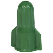Twist-On Wire Connector, 10 AWG Max, Green, Polypropylene Insulation, 600 V, 100 PK