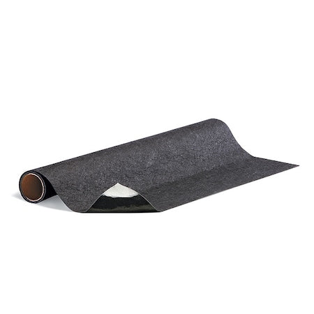 Entrance Mat, Polypropylene, 1/8 in Thick, Black, 3 ft W x 5 ft L
