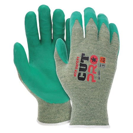 Coated Gloves, Cut Level A6 ,Dipped ,Foam Nitrile ,Sandy ,L 12 PK