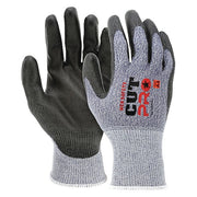 Coated Gloves, Cut Level A4 ,Dipped ,Polyurethane ,Smooth ,XL 12 PK