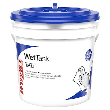 WypAll Dry Wipe Roll, White, Hydroknit, 12 in x 6 in, 140 Sheets