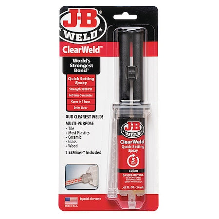 Spray Adhesive, Clear, 0.47 oz, 1:01 Mixing Ratio