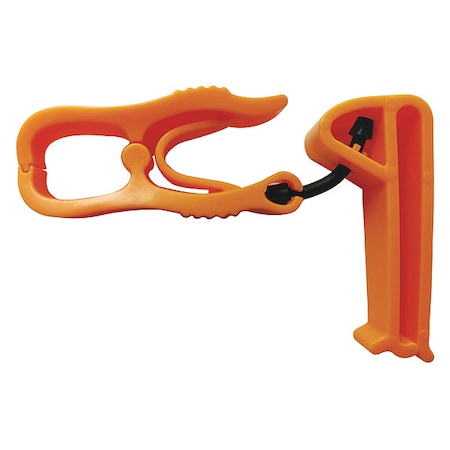 GloveHolderClips,Plastic,Orange,4-3/4inL