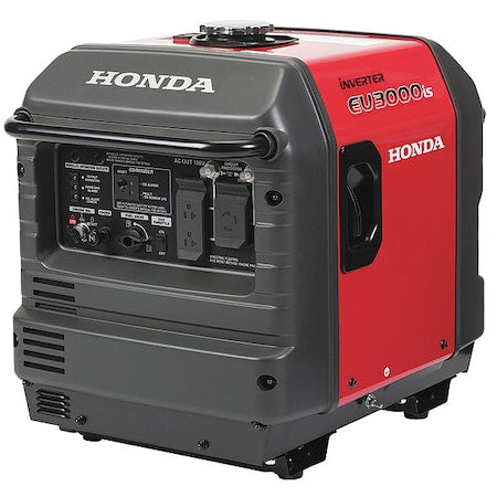 Portable Generator, Gasoline, 2,800 W Rated, 3,000 W Surge, Electric, Recoil Start, 120V AC