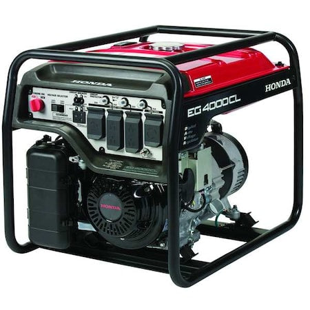 Portable Generator, Gasoline, 3,500 W Rated, 4,000 W Surge, Recoil Start, 120/240V AC